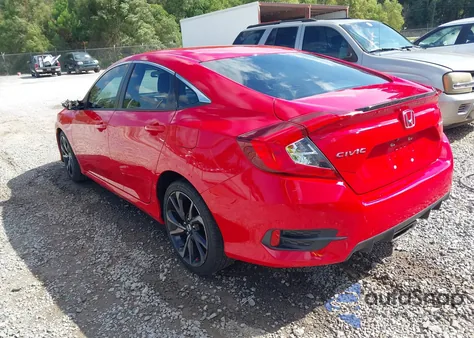 2019 Honda Civic Sport z USA, uszkodzony, nr VIN 2HGFC2F81KH583897